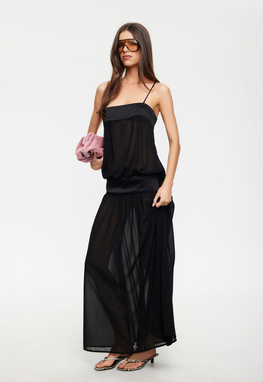 GRACIA MAXI DRESS - NOIR