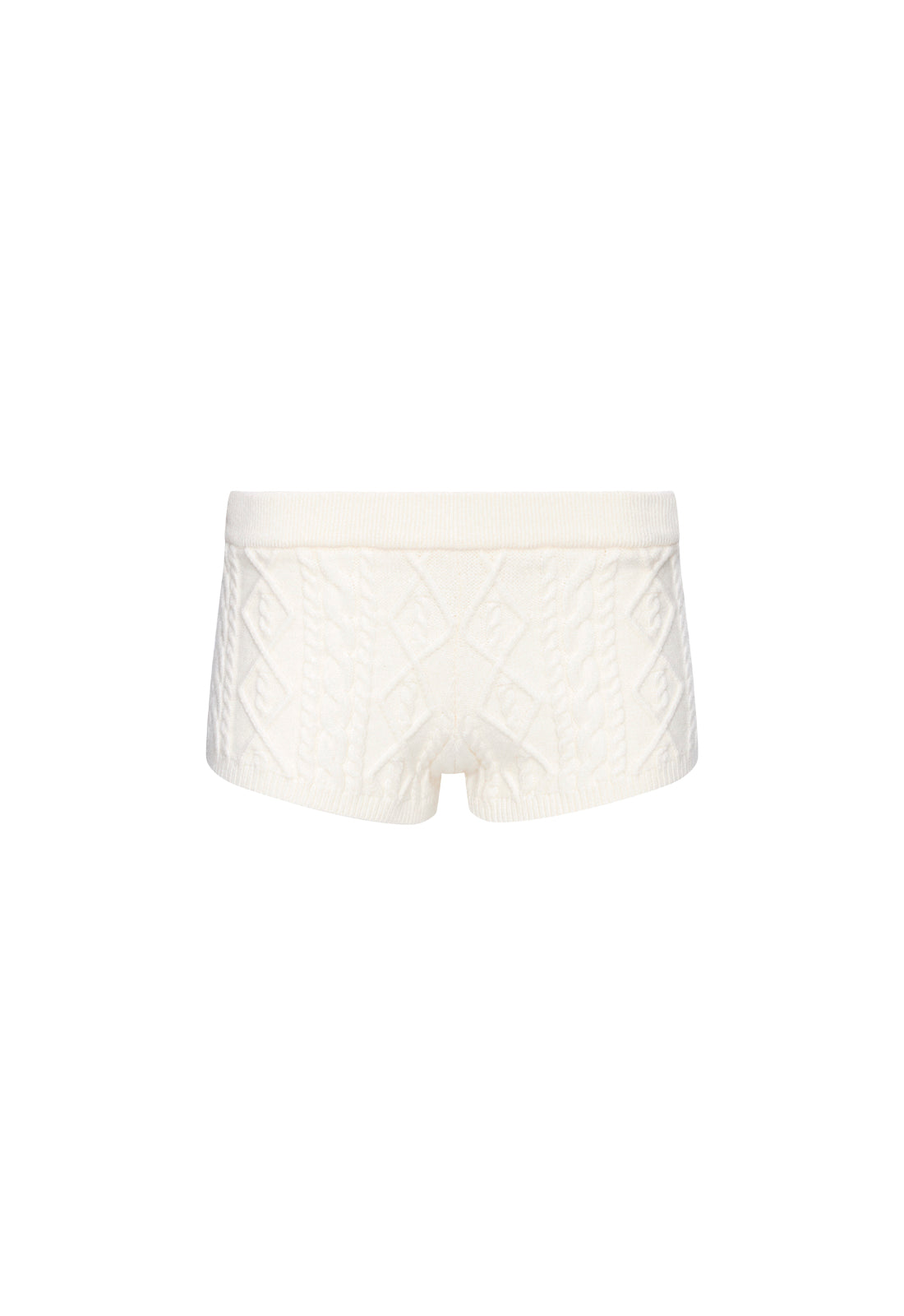HOUSEWIFE KNIT SHORT - CREAM CABLE