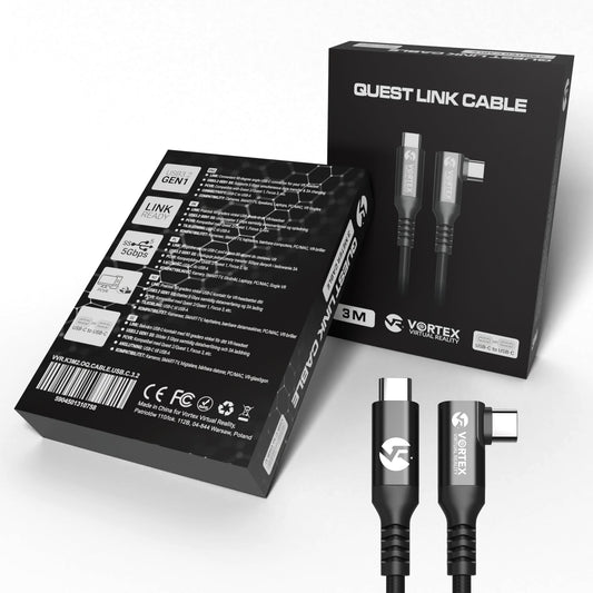 VortexVR 3m kabel USB-C do Meta Link | do Meta Quest 3 / 3S / 2