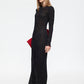 HAVEN MAXI DRESS - NOIR POLKA