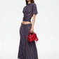 HALCYON MAXI SKIRT - JADE PLAID