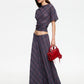 HALCYON MAXI SKIRT - JADE PLAID