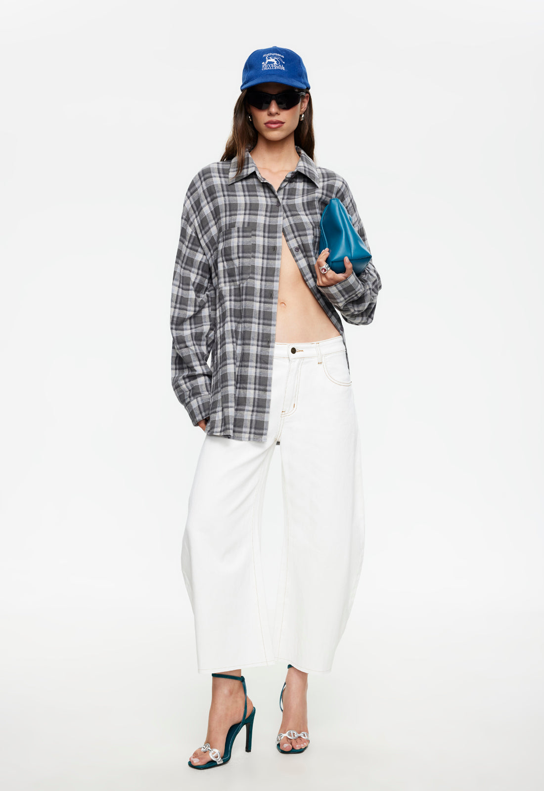 HORSESHOE CROPPED JEAN - PORCELAIN