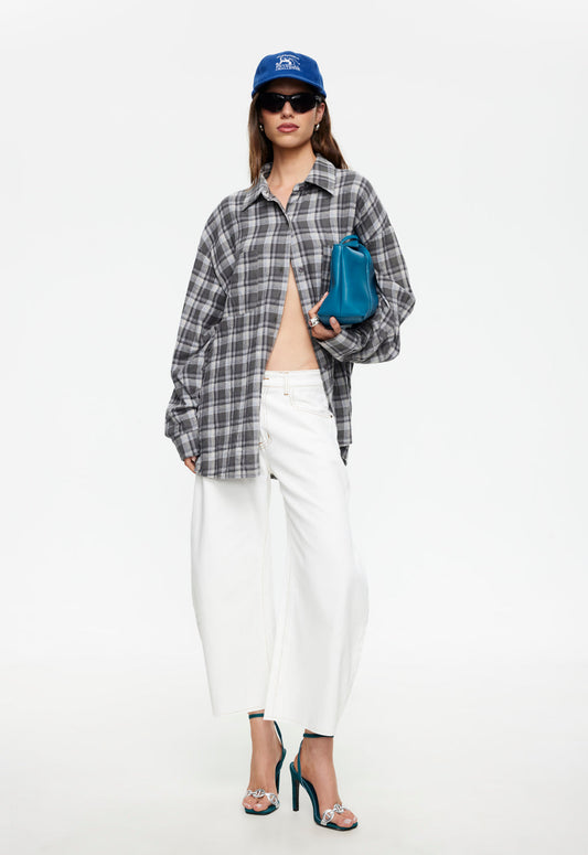 HORSESHOE CROPPED JEAN - PORCELAIN