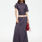 HALCYON MAXI SKIRT - JADE PLAID