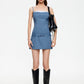 GLACÉ MINI DRESS - NAVY STRIPE