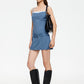 GLACÉ MINI DRESS - NAVY STRIPE