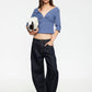 HORSESHOE CROPPED JEAN - INDIGO