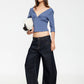 HORSESHOE CROPPED JEAN - INDIGO