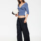 HORSESHOE CROPPED JEAN - INDIGO