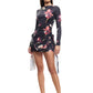 GLORY MINI DRESS - ONYX FLORAL