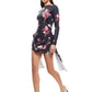 GLORY MINI DRESS - ONYX FLORAL