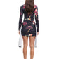 GLORY MINI DRESS - ONYX FLORAL