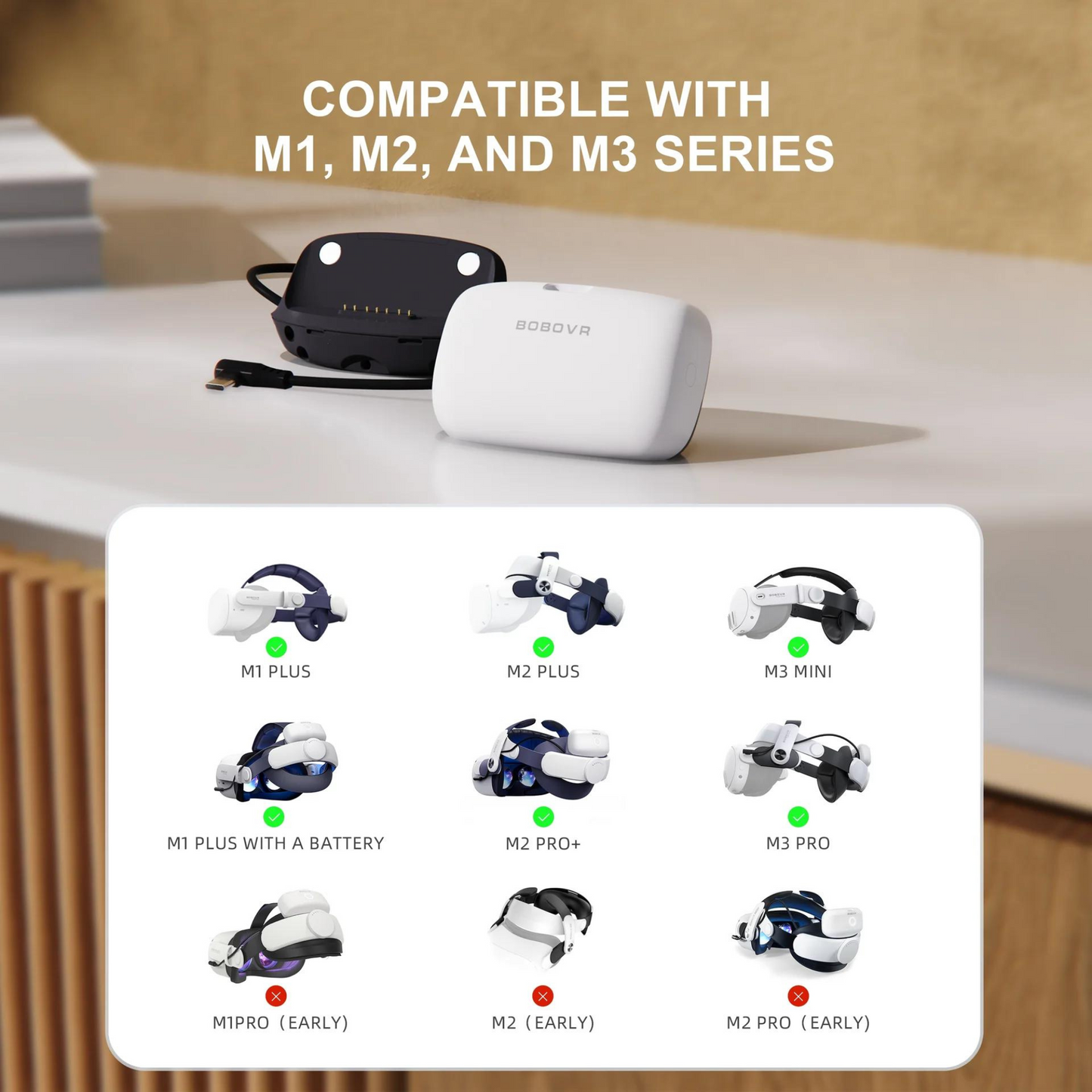 BOBOVR B100U Zestaw Upgrade do M1/M2/M3 Strap