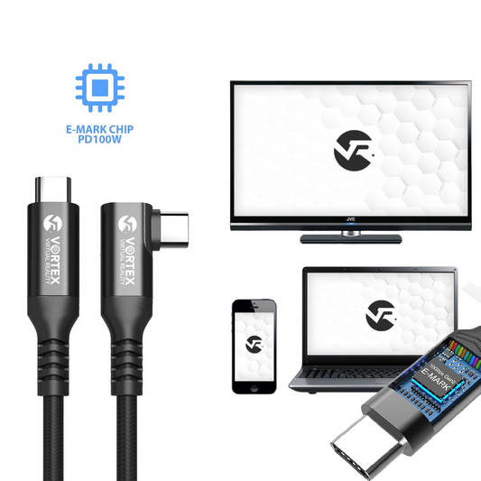 VortexVR 3m kabel USB-C PD100W do Meta Link | do Meta Quest 3 / 3S / 2