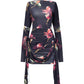 GLORY MINI DRESS - ONYX FLORAL