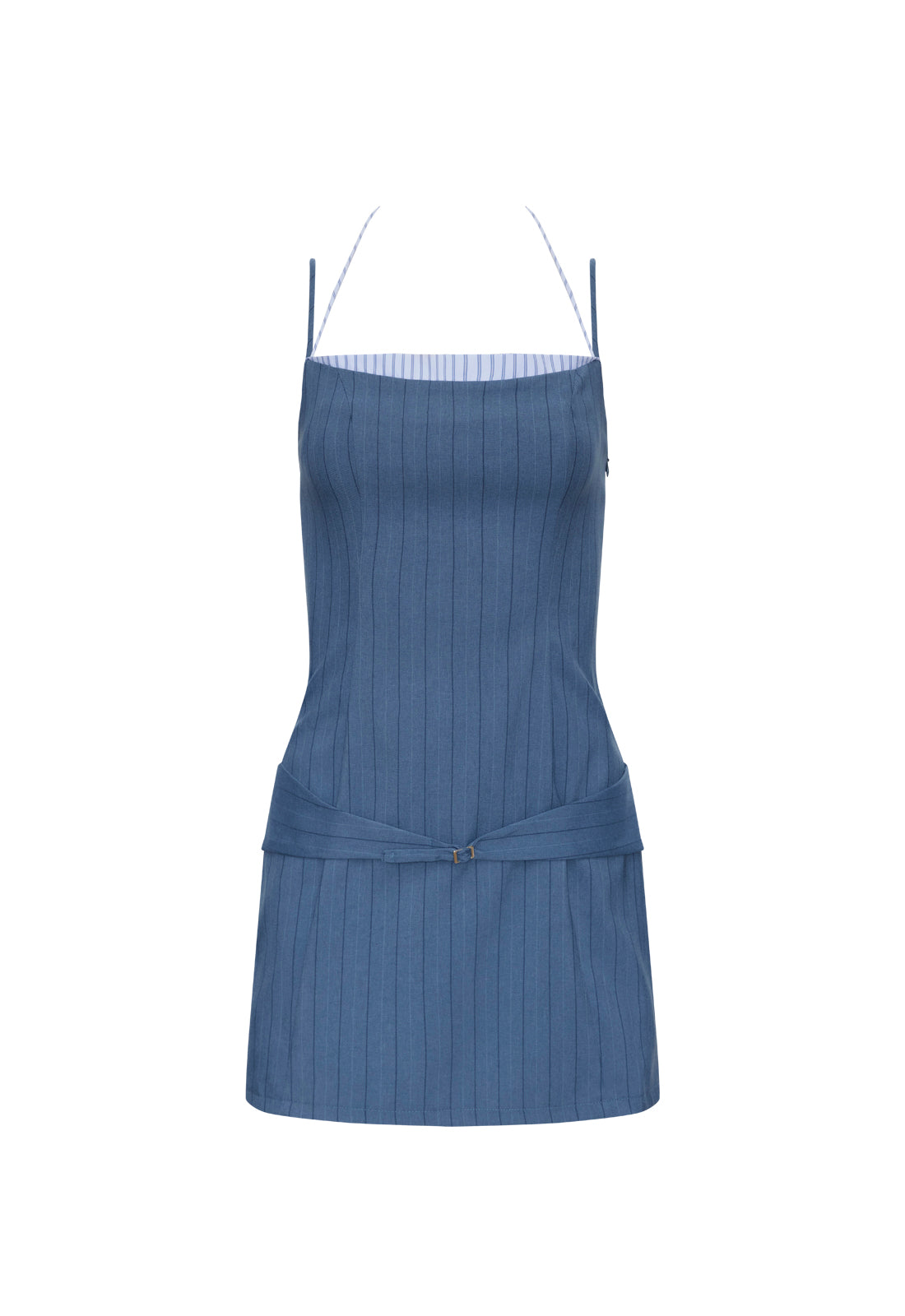 GLACÉ MINI DRESS - NAVY STRIPE