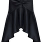 GLOSS MIDI SKIRT - NOIR