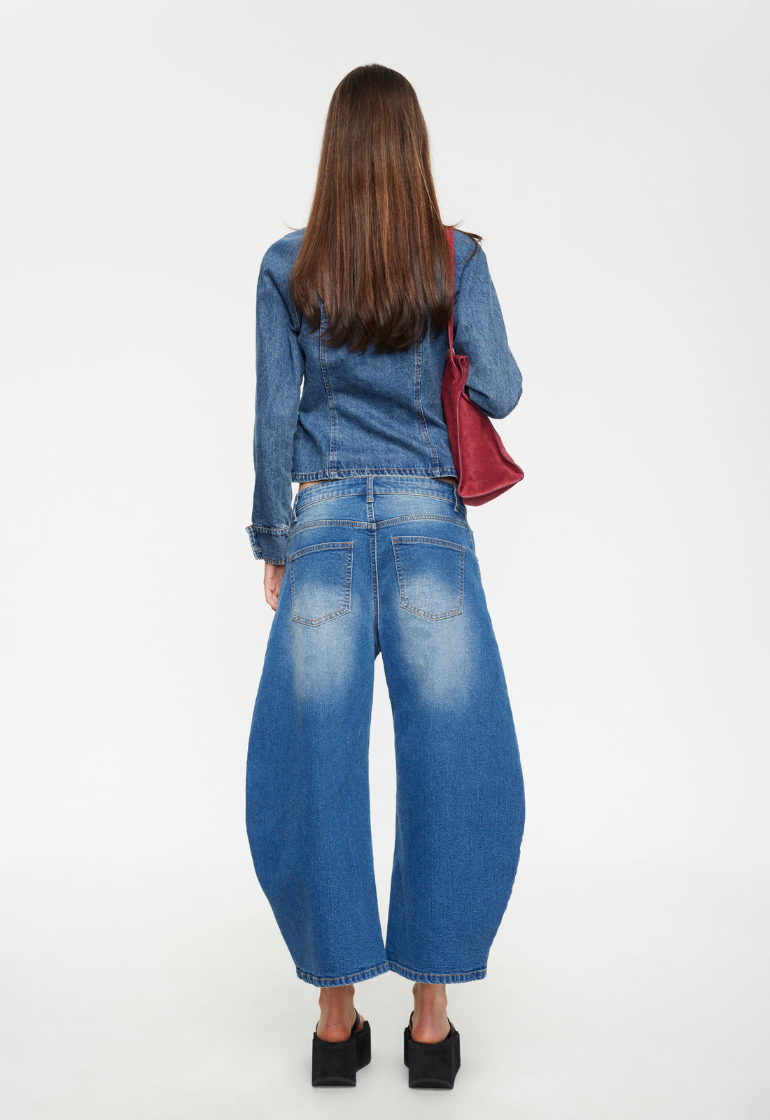 HORSESHOE CROPPED JEAN - DARK INDIGO