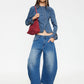 HORSESHOE CROPPED JEAN - DARK INDIGO