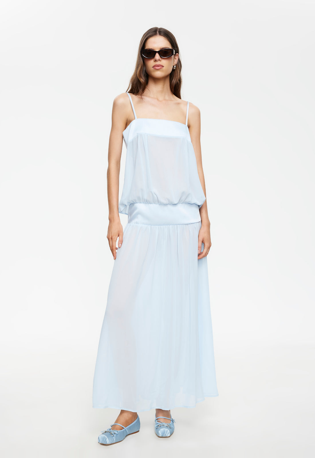 GRACIA MAXI DRESS - PALE BLUE