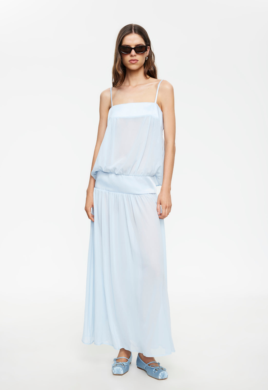 GRACIA MAXI DRESS - PALE BLUE