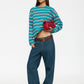 HORIZON LONG SLEEVE - FOREST STRIPE