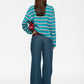HORIZON LONG SLEEVE - FOREST STRIPE