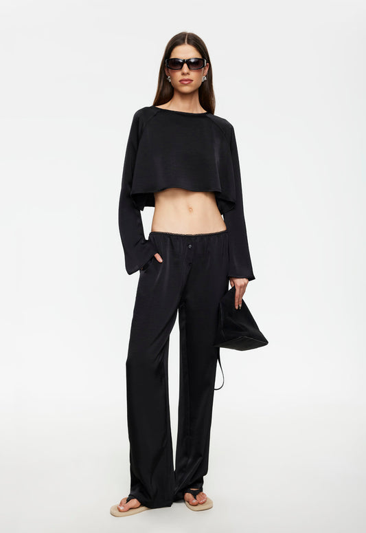 GLOSS LONG SLEEVE - NOIR