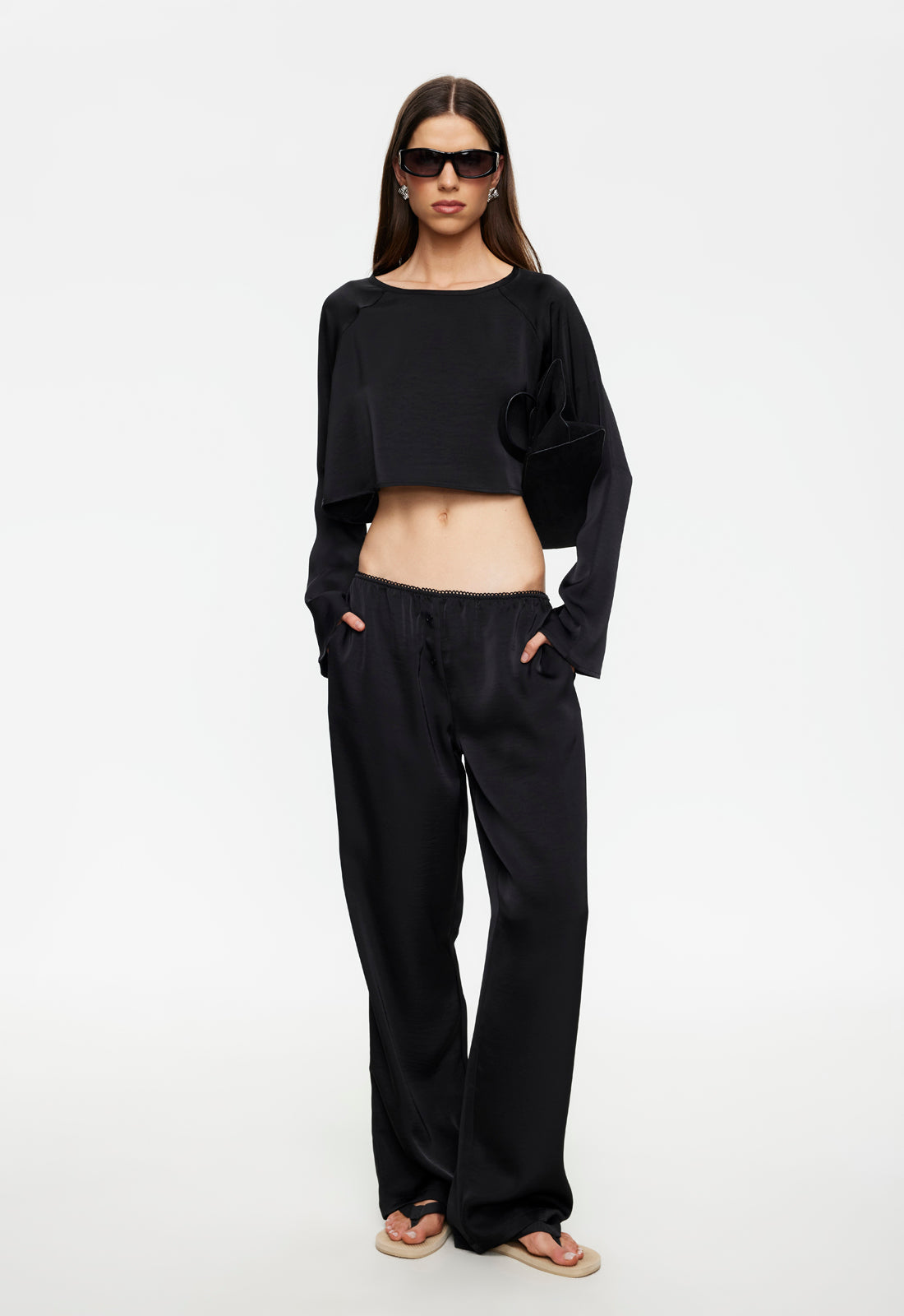 GLOSS LONG SLEEVE - NOIR