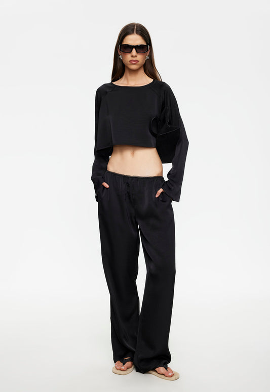GLOSS LONG SLEEVE - NOIR