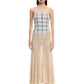 IN BLOOM LACE MIDI SKIRT - TAUPE