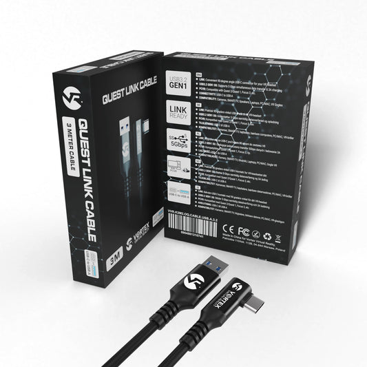 VortexVR 3m kabel USB-A do USB-C do Meta Link | do Meta Quest 3 / 3S / 2