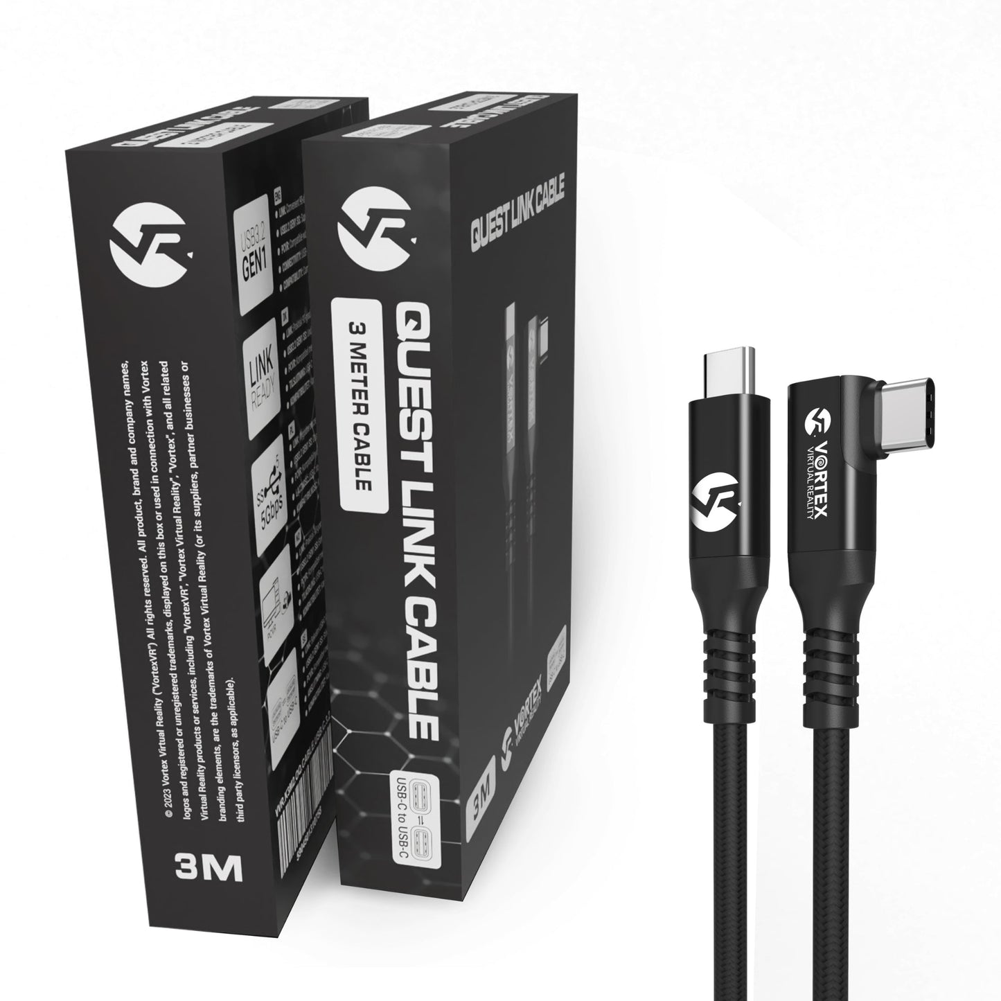 VortexVR 3m kabel USB-C do Meta Link | do Meta Quest 3 / 3S / 2