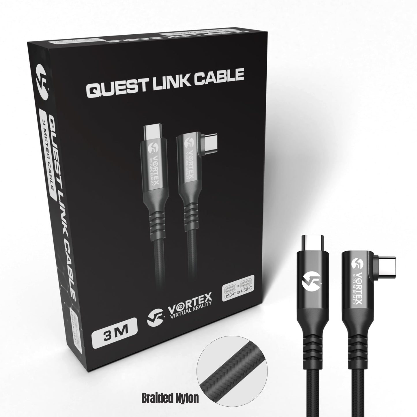VortexVR 3m kabel USB-C do Meta Link | do Meta Quest 3 / 3S / 2