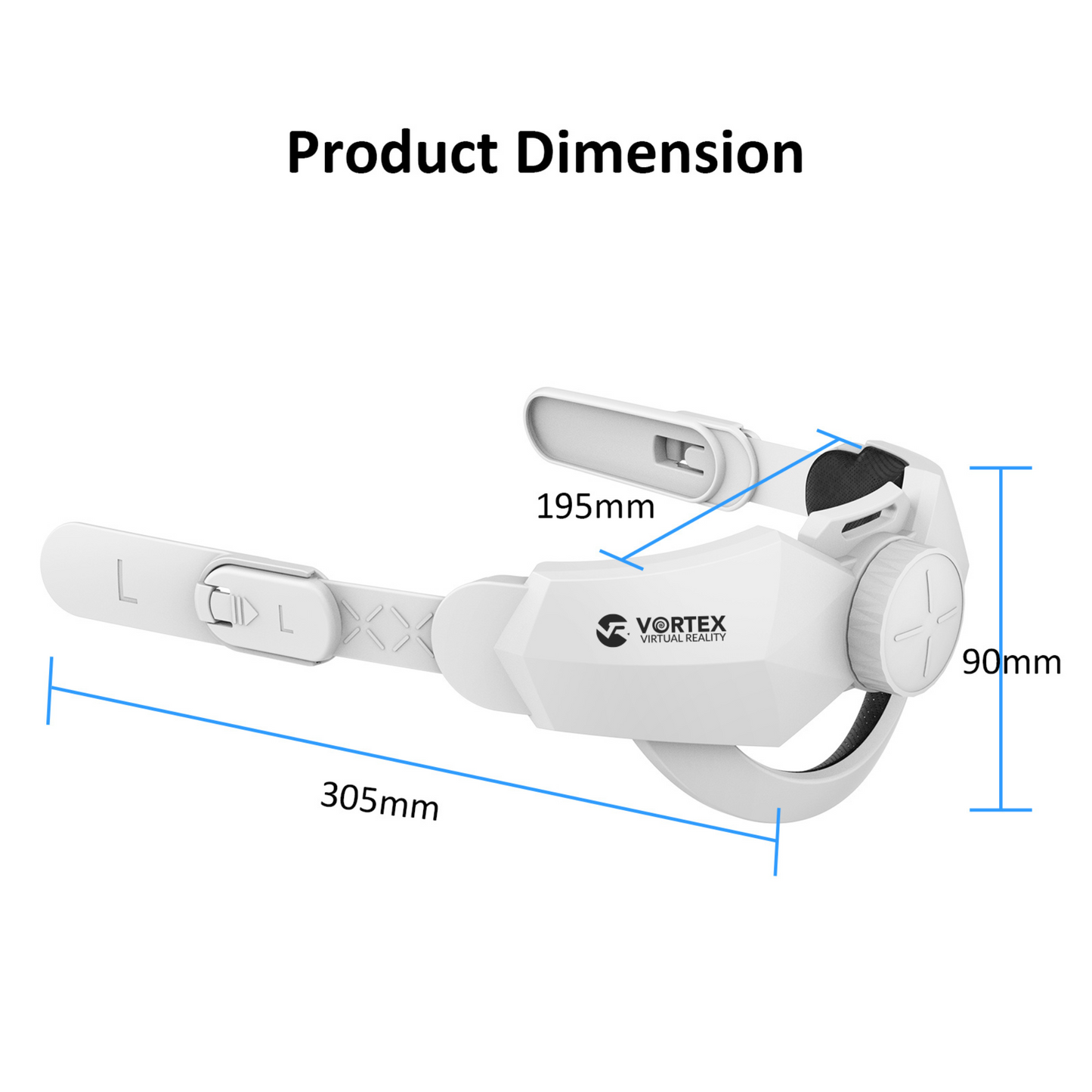 VortexVR Elite Strap pasek odciążający | do Meta Quest 2