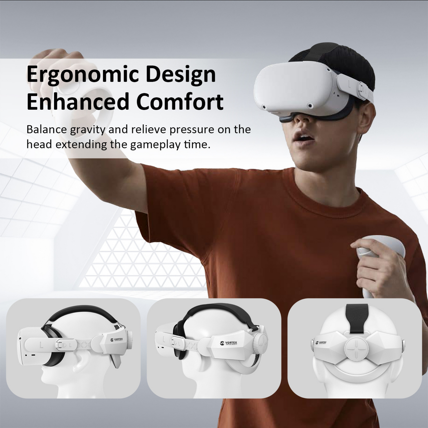 VortexVR Elite Strap pasek odciążający | do Meta Quest 2