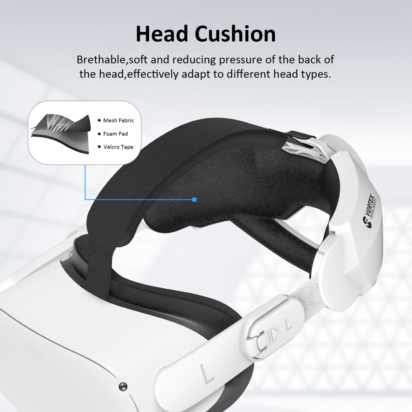 VortexVR Elite Strap pasek odciążający | do Meta Quest 2